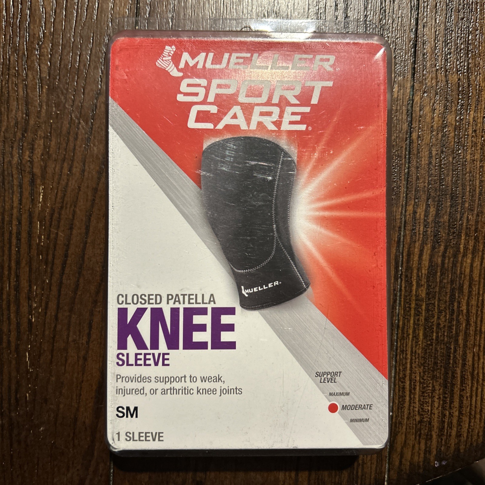 NEW MUELLER SPORT CARE 52641 CLOSED PATELLA KNEE SLEEVE SMALL NEOPRENE