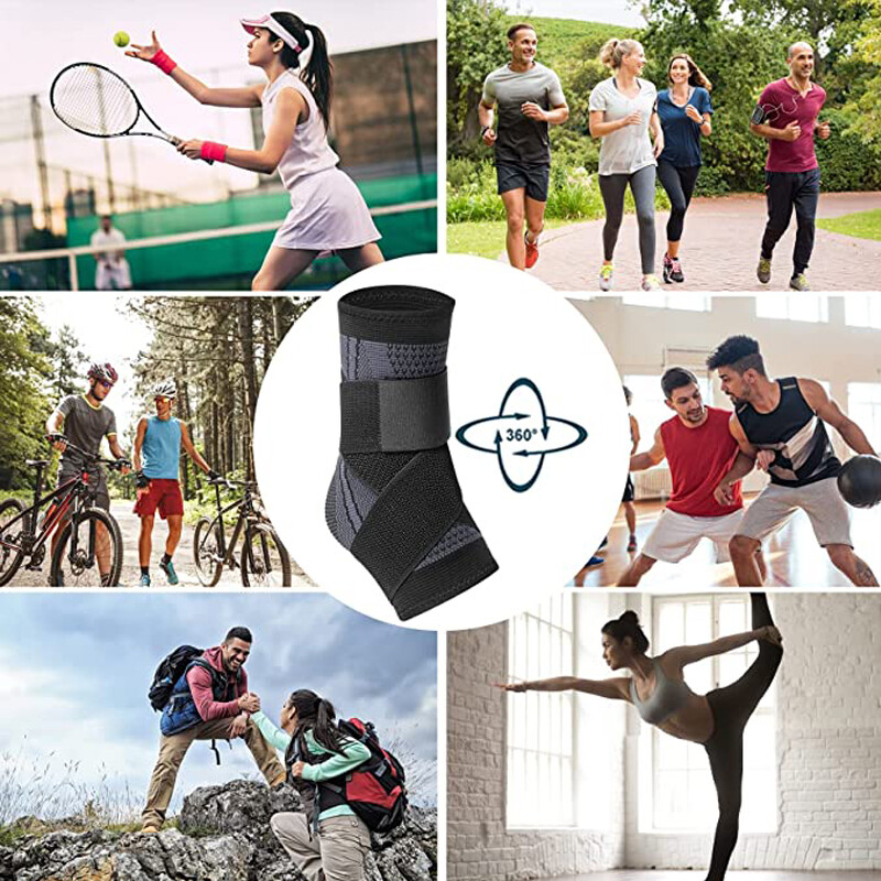 Ankle Support Compression Brace Achilles Tendon Strap Foot Sprains Injury Pain