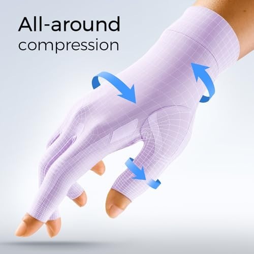 Compression Arthritis Gloves Fingerless Hand Support for Carpal Tunnel Relief