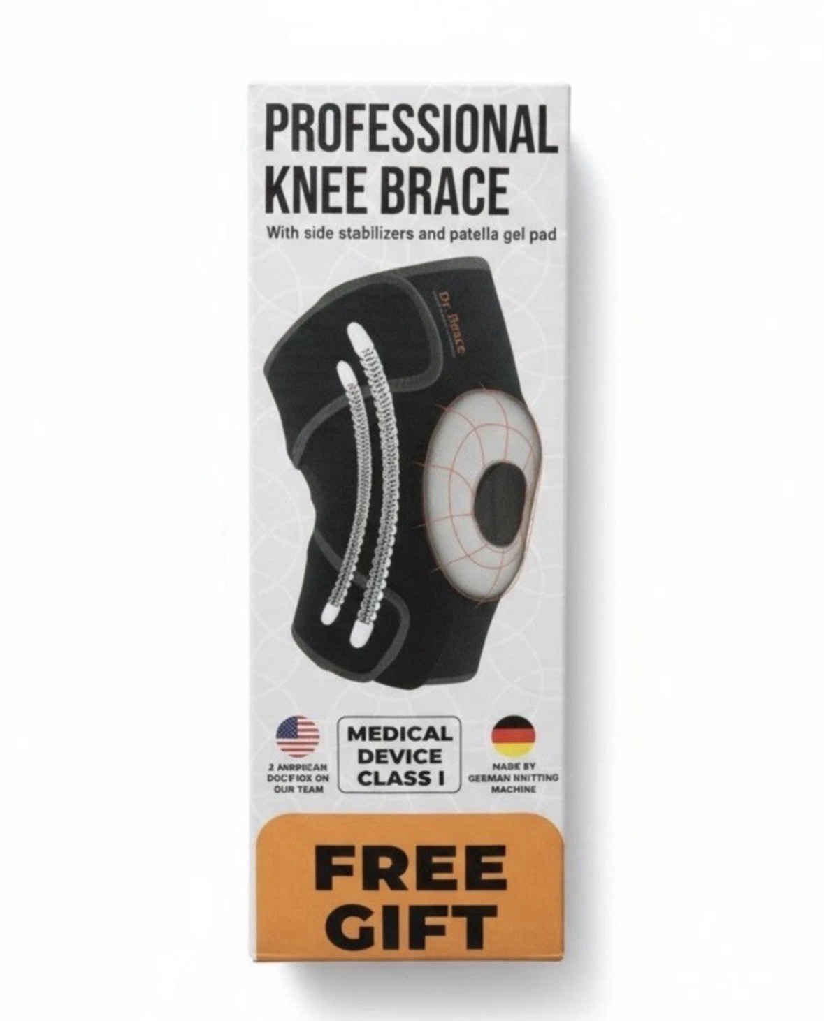 DR BRACE Elite Professional KNEE BRACE – Size XX-LARGE