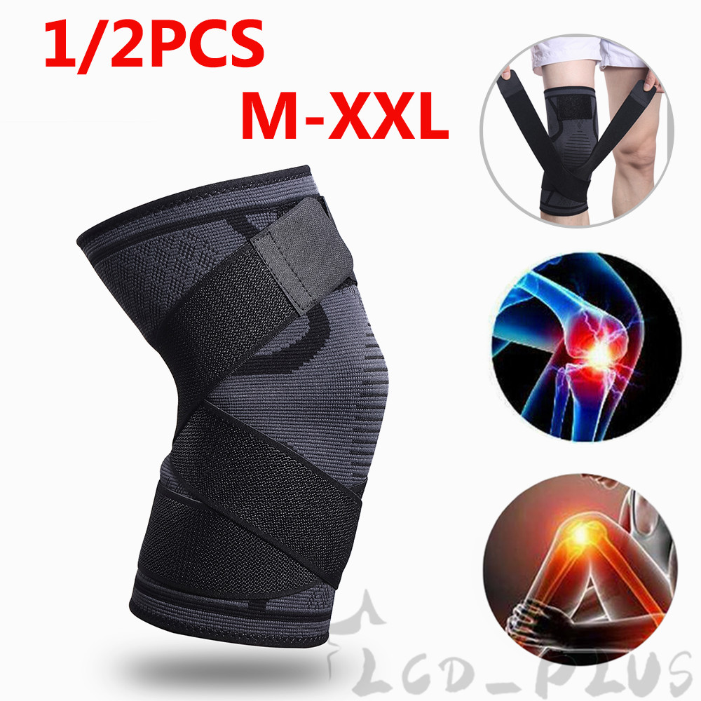 Knee Sleeve Compression Brace Support For Sport Joint Pain Arthritis Relief USA