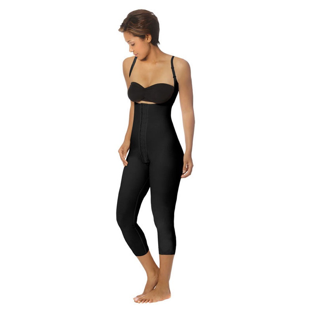 Marena SFBHM-3XL-B Mid-Calf Girdle High-Back 3XL Black