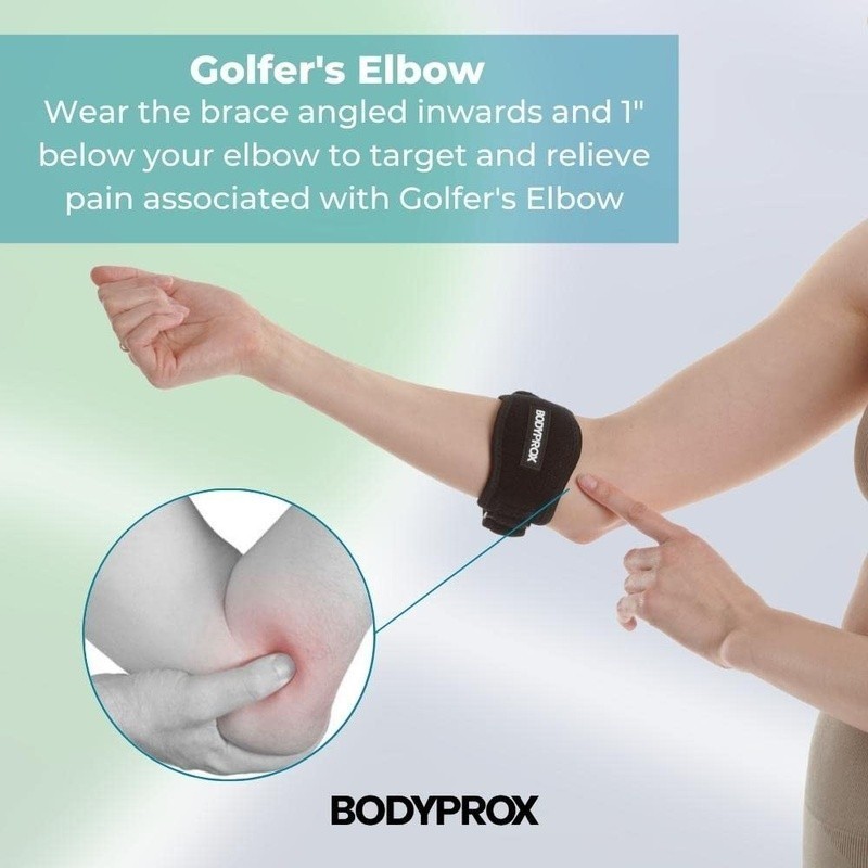 Adjustable Elbow Braces Compression Gel Pads Tendinitis Relief Sports Injuries