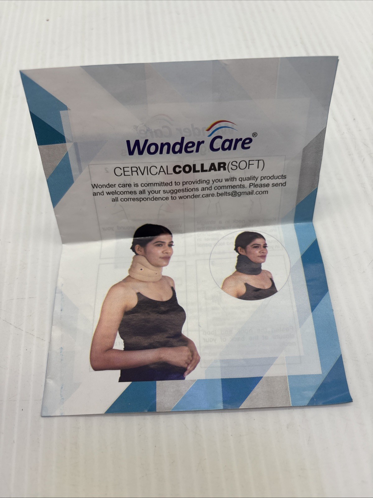 Wonder Care Adjustable Collar Neck Support Brace Neck Support Soft Collar {97}
