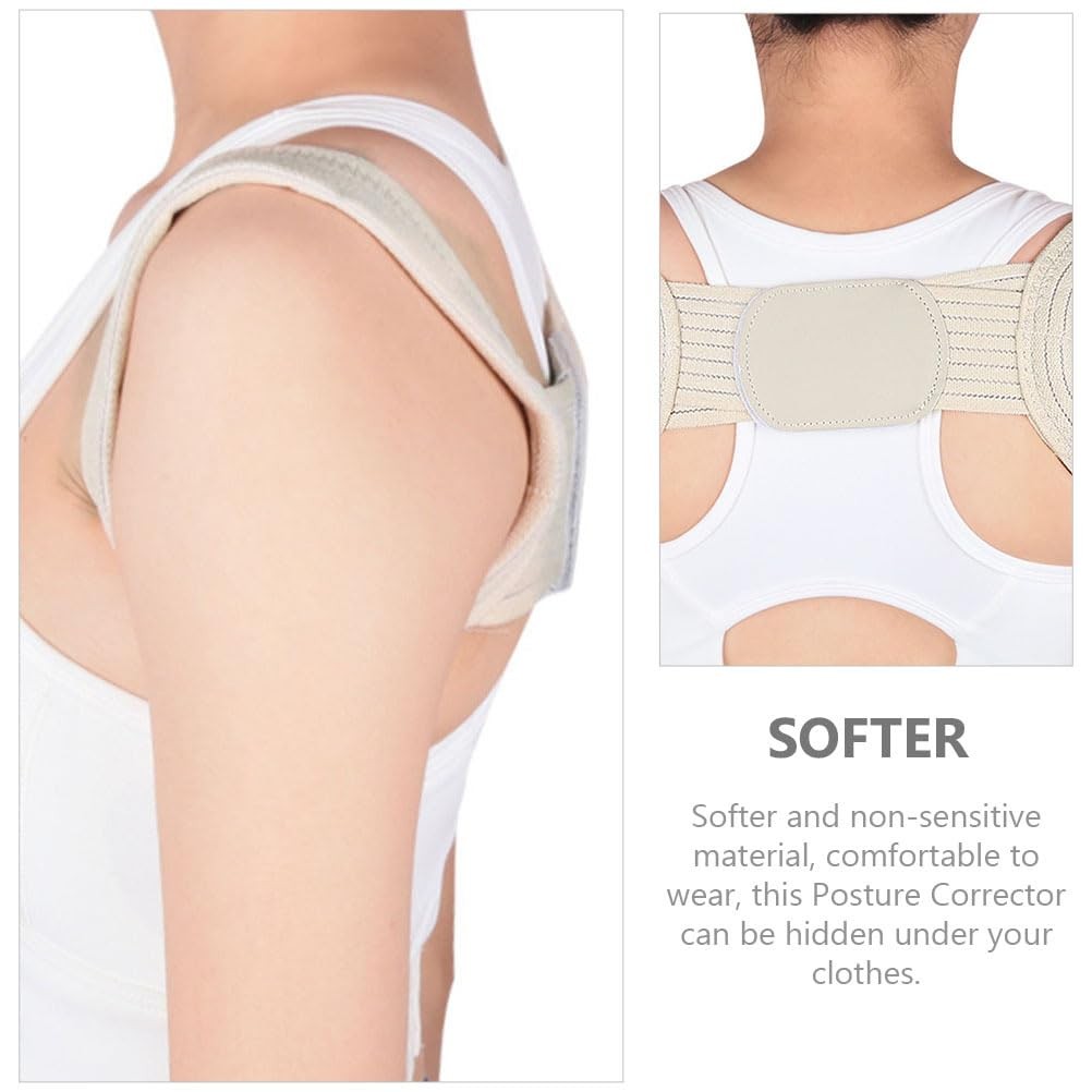 FRCOLOR Posture Corrector Back Brace Strap Lightweight Breathable L, As Shown