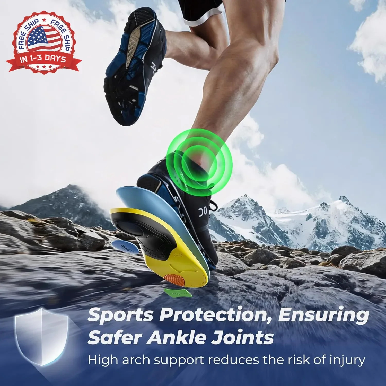 Professional Heavy Duty Support Pain Relief Orthotics – Over 230+ lbs Plantar Fa