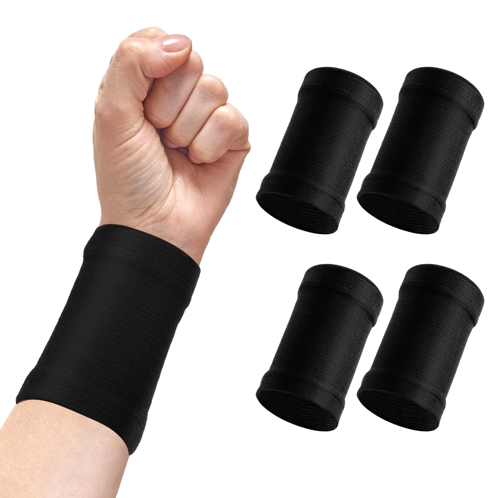 WLLHYF 2 Pairs Wrist Compression Sleeve, Carpal Tunnel Wrist Brace Comfortabl…