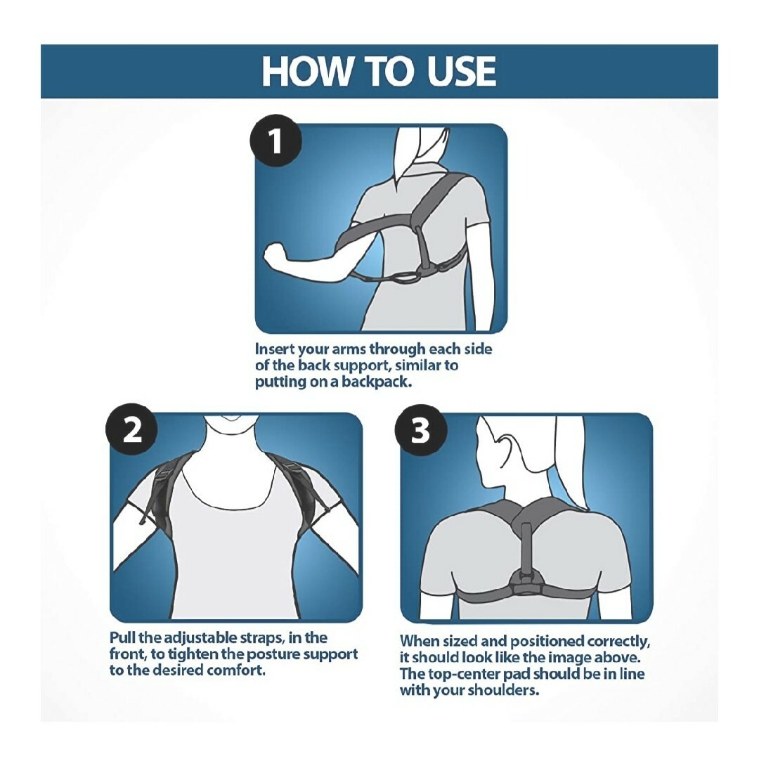 Adjustable Back Posture Corrector by EcoGear FX