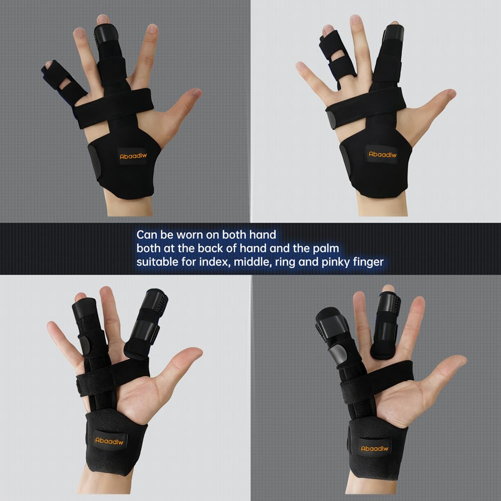 Trigger Finger Splint 2 Pcs, Adjustable Index Finger Splint, Finger Splint Middl