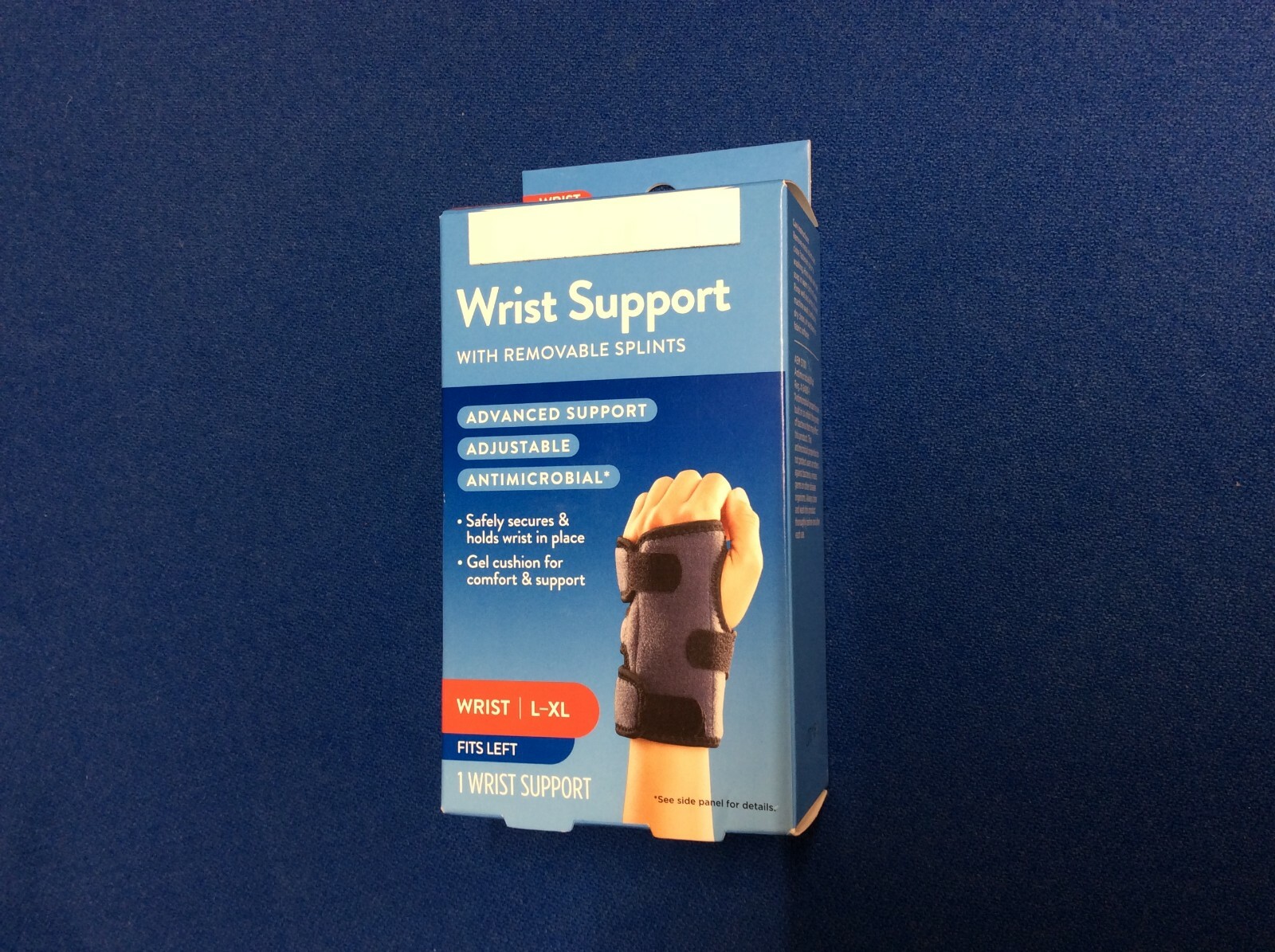 Wrist Support w-removable splints, advanced support, antimicrobial, adjustable