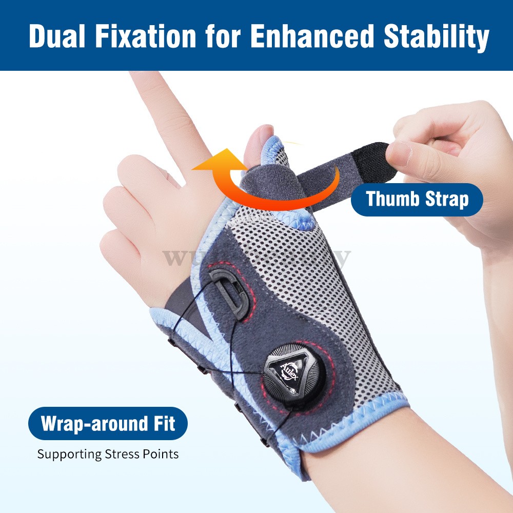 BOA Dial Thumb Wrist Brace Steel Splint for Carpal Tunnel Tenosynovitis Relief
