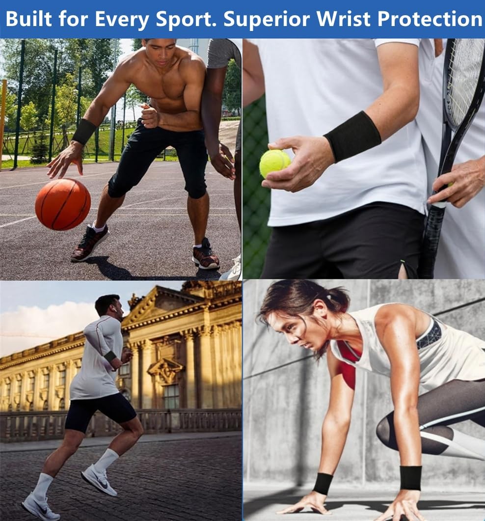 1 PC Wrist Compression Sleeve Elastic Support Brace Carpal Tunnel Fitness Black