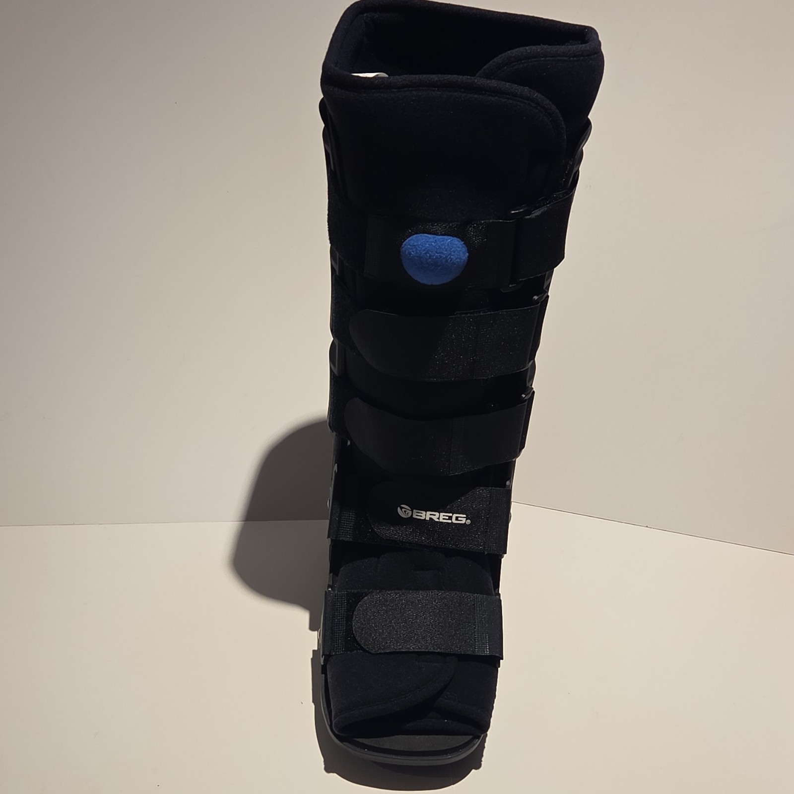 Breg Frac Walker Tall Air Cast Boot Large Adjustable Black Immobilization