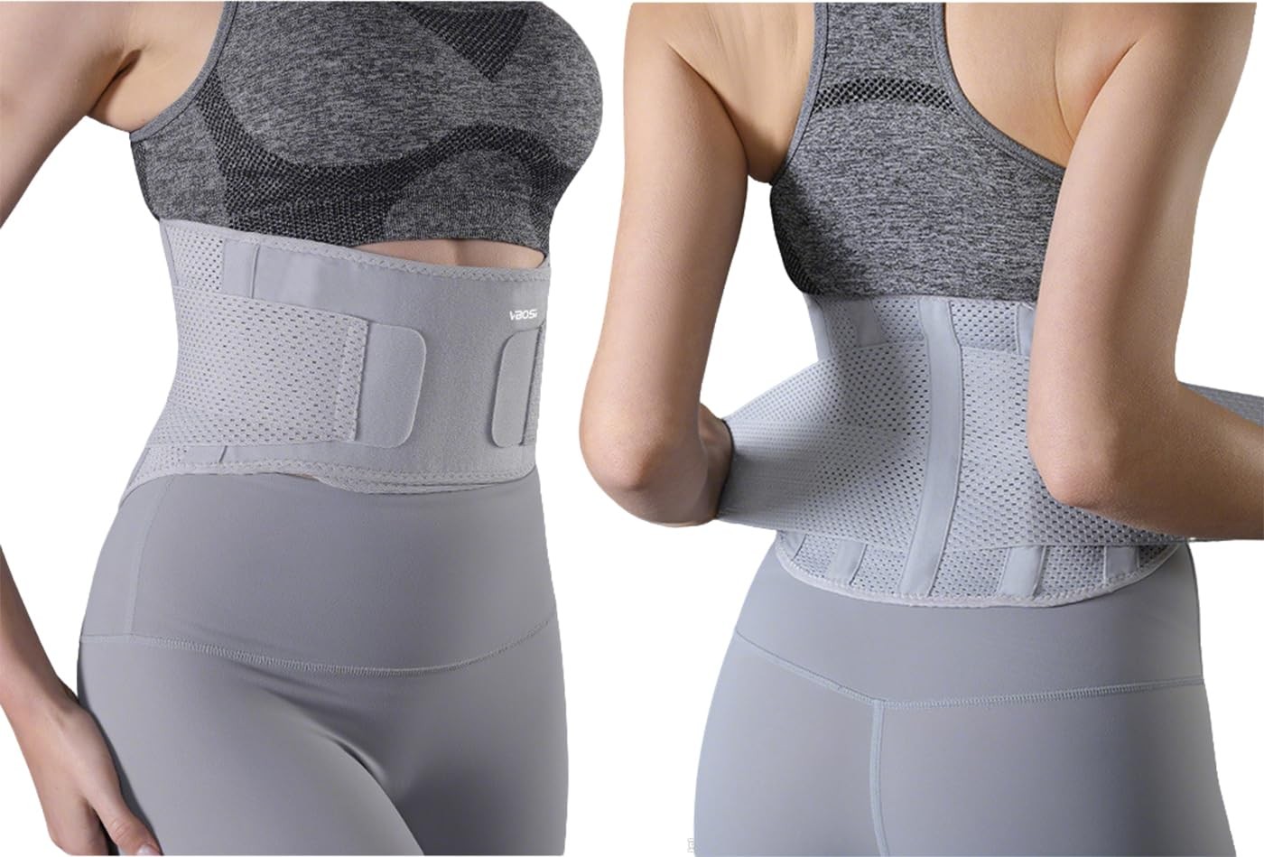 Faja lumbar ligera para el dolor espalda baja, ajustable, para hombres y mujeres