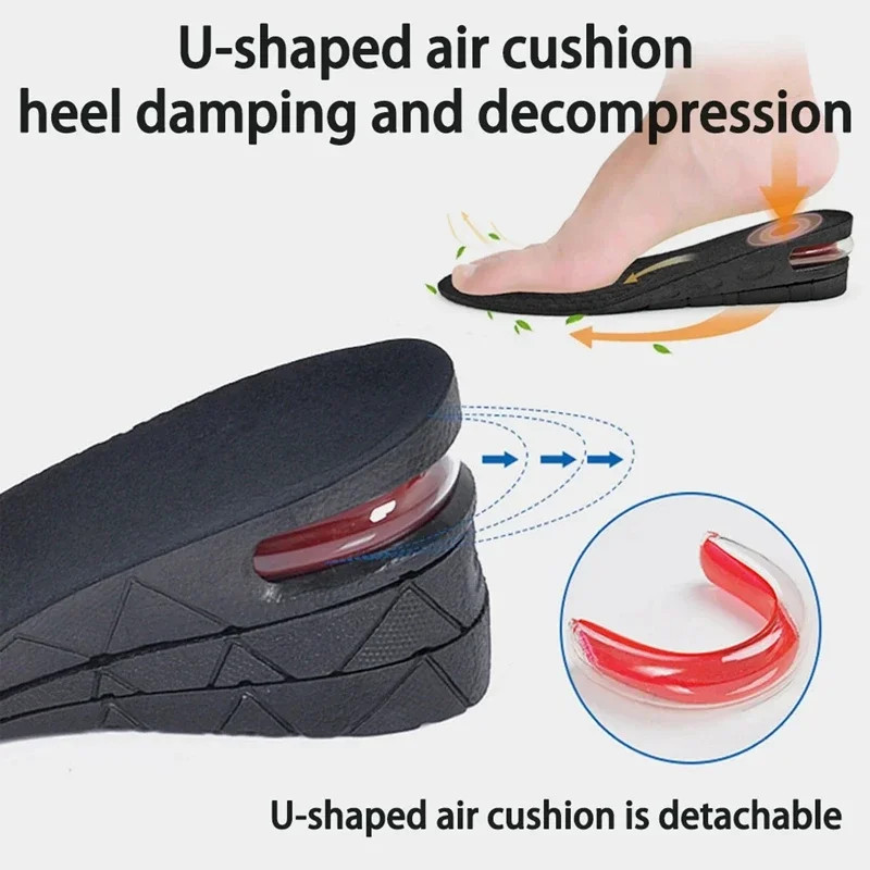 NEW 1Pair Height Increase Insole for Feet 3cm 5cm 7cm 9cm Variable Height Shoes