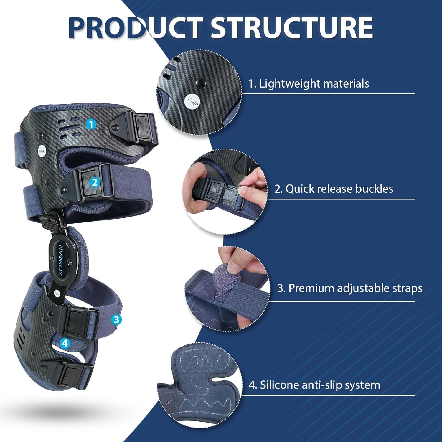 OA Unloader Knee Brace, Offloader Knee Support for Arthritis, Osteoarthritis, Bo