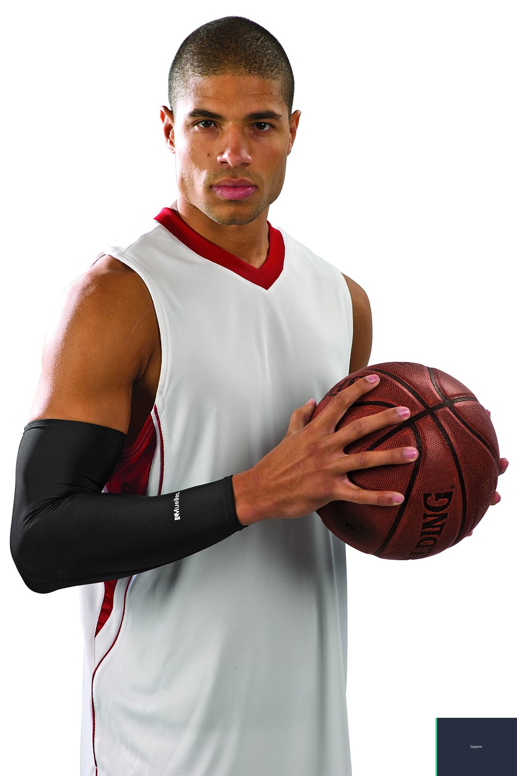 Compression Elbow Sleeve Black Support One Size Fits 14-18 Inches