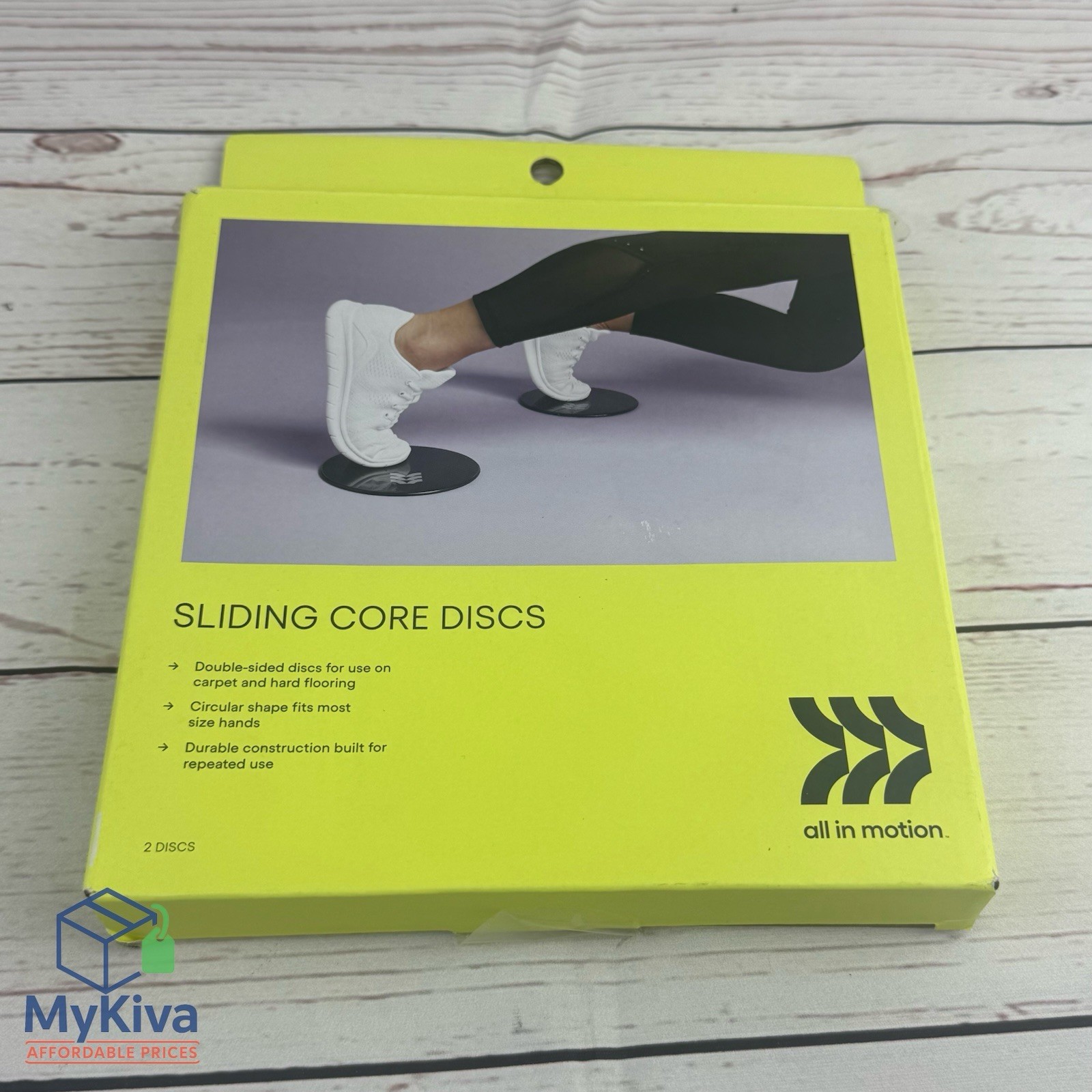 Sliding Core Discs All In Motion Black Gray PVC 7inch Exercise Trainers