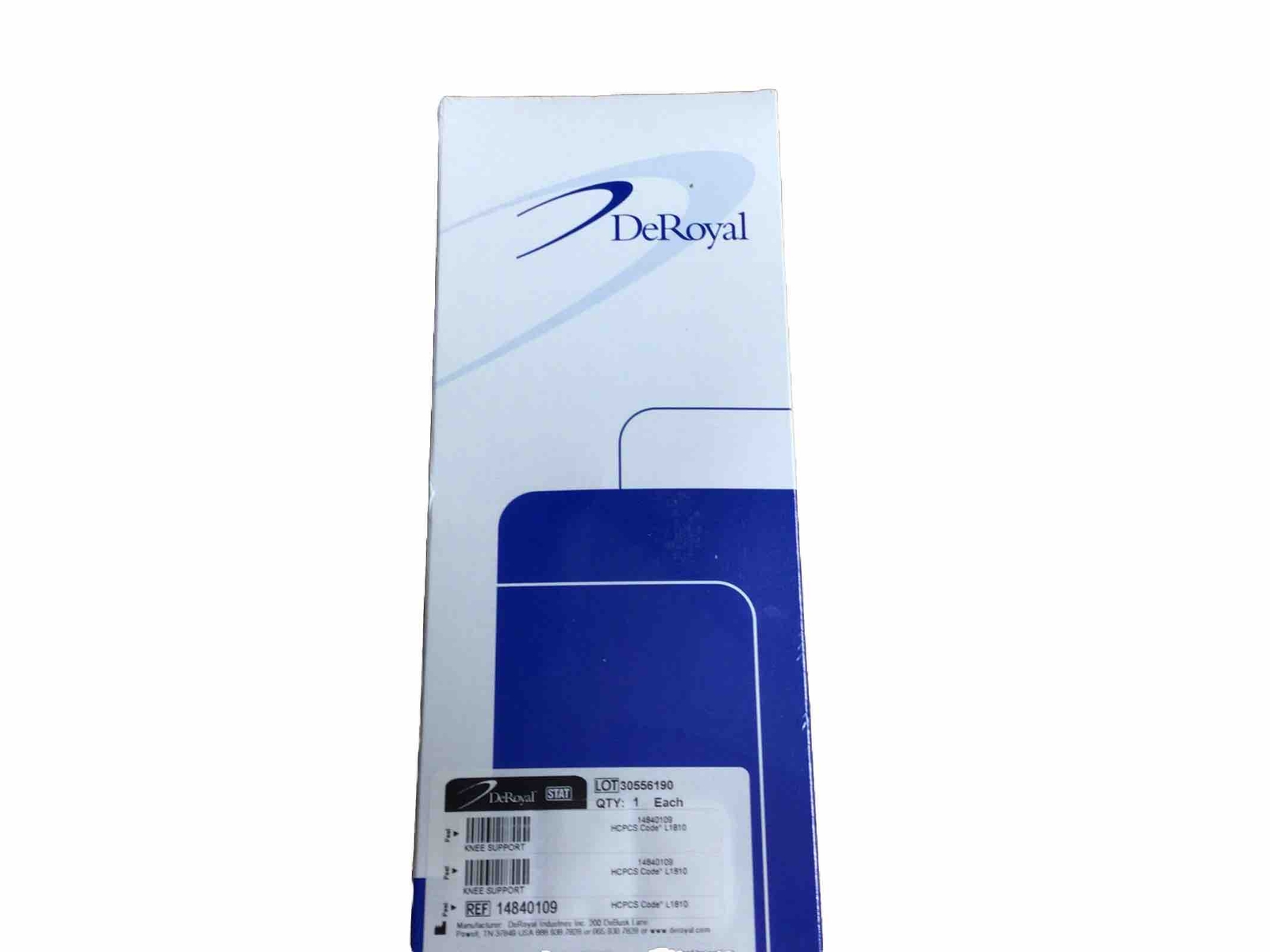 DeRoyal Knee Support Horseshoe Shaped Buttress Right Left Length