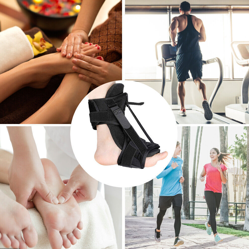 Plantar Fasciitis Night Splint Adjustable Ankle Brace Foot Drop Orthotic Brace