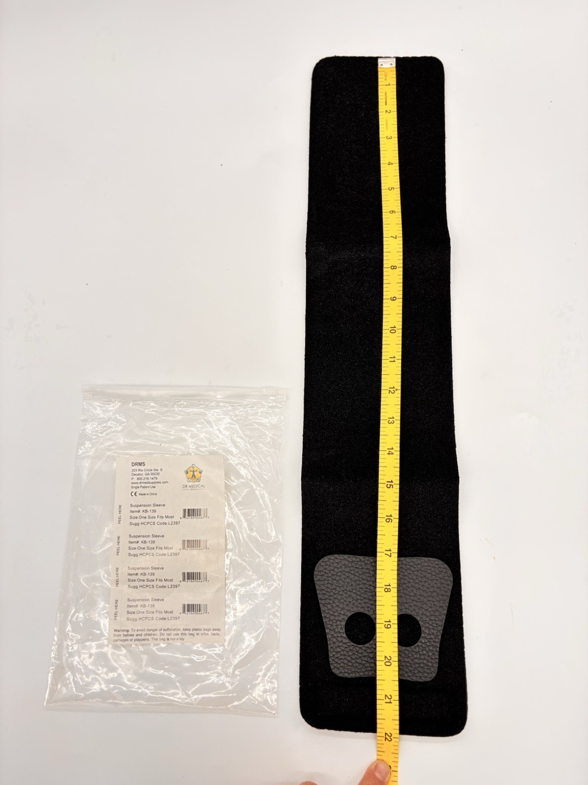 NEW DR Medical KB-139 Suspension Sleeve Brace Wrap One Size Fits Most Black