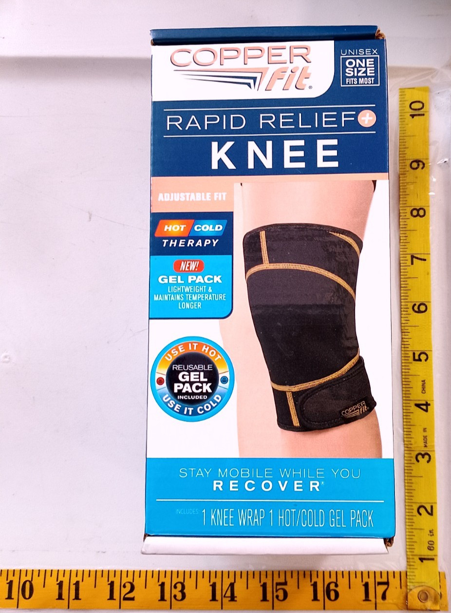 Copper Fit Rapid relief knee wrap and gel pack one size fits most