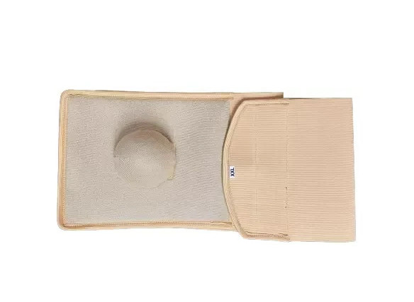 Abdominal Binder Umbilical Hernia Support belt with Truss Brace with pad.