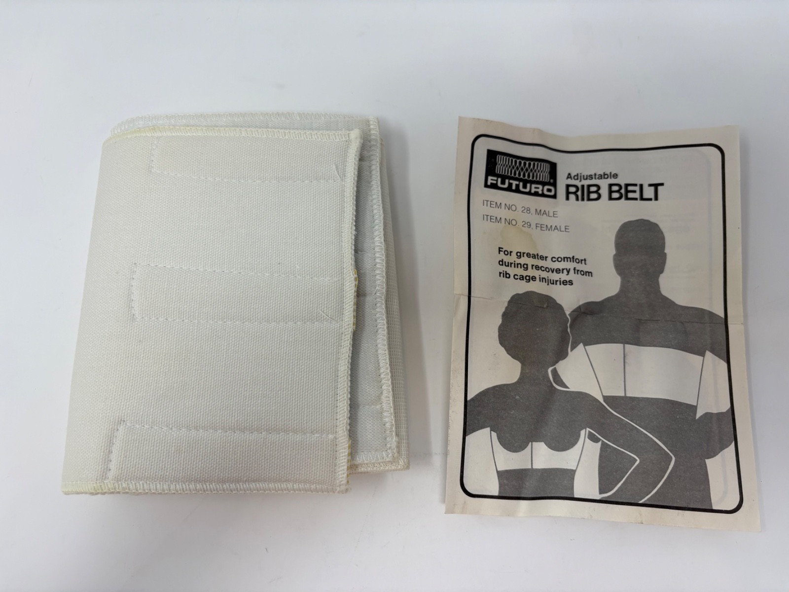Vintage FUTURO Rib Belt Size Medium M Adjustable