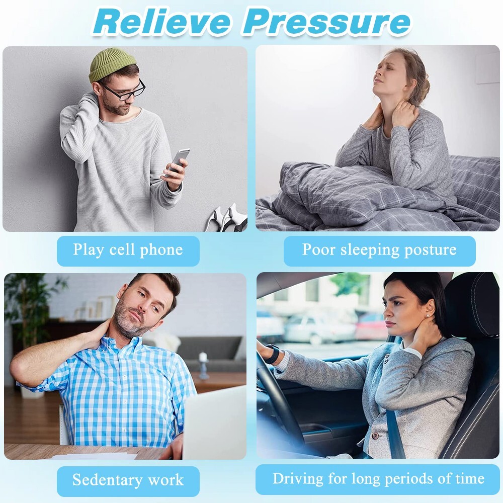 US Neck Traction Stretcher Cervical Head Brace Pain Relief Device Home Over Door