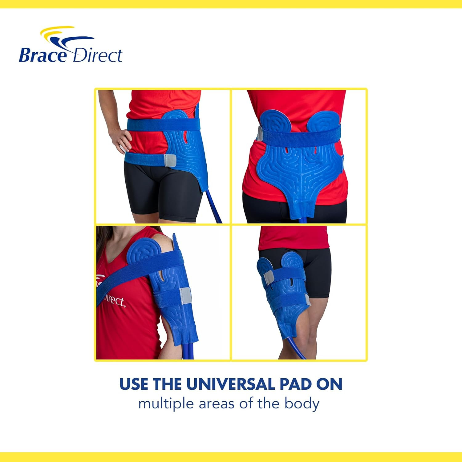 Blue Ice Cold Therapy Circulation Machine with Universal Pad- Back, Knee, Hip, S