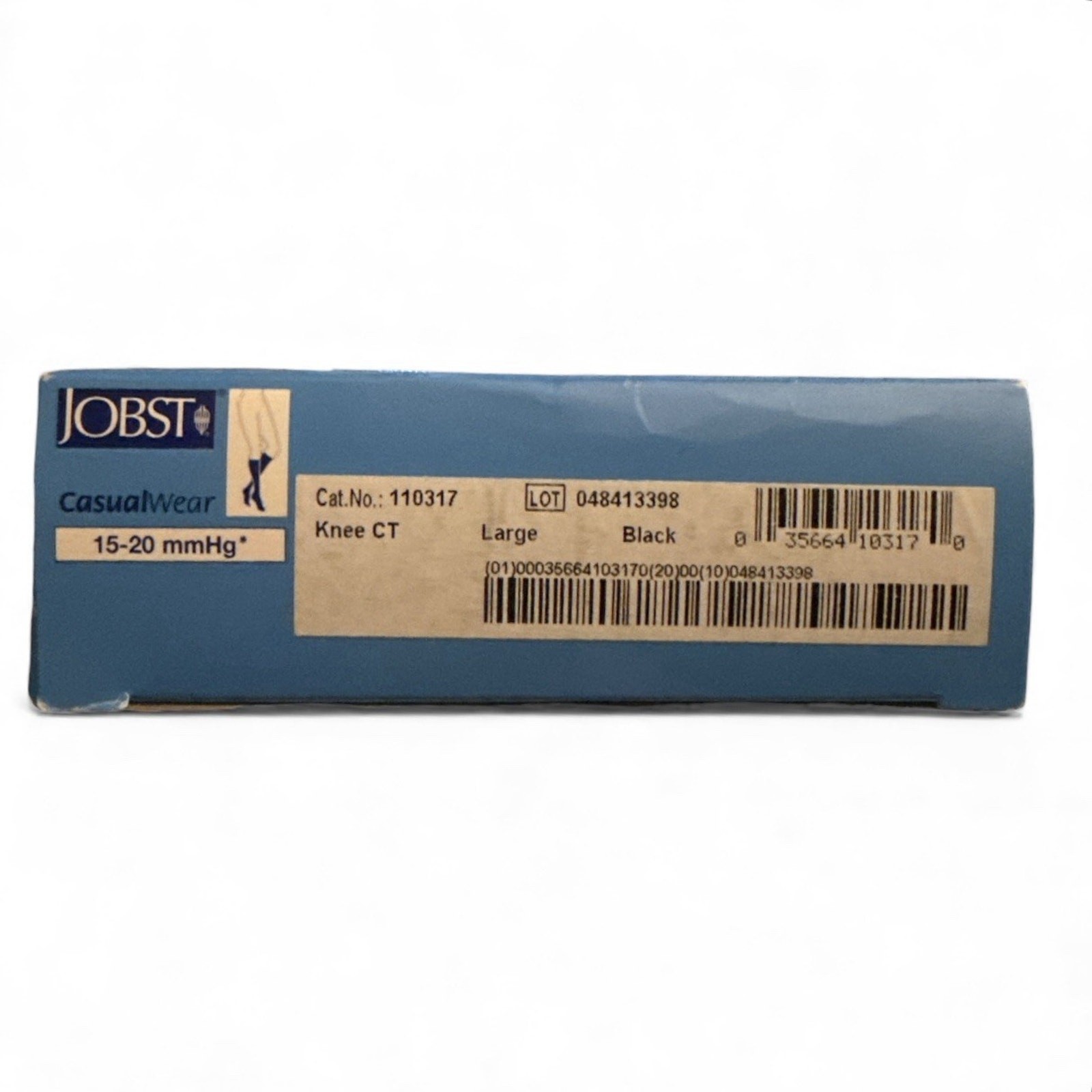 Jobst Womens Knee High Support Socks 15-20 mmHg Compression Moderate Legs Black