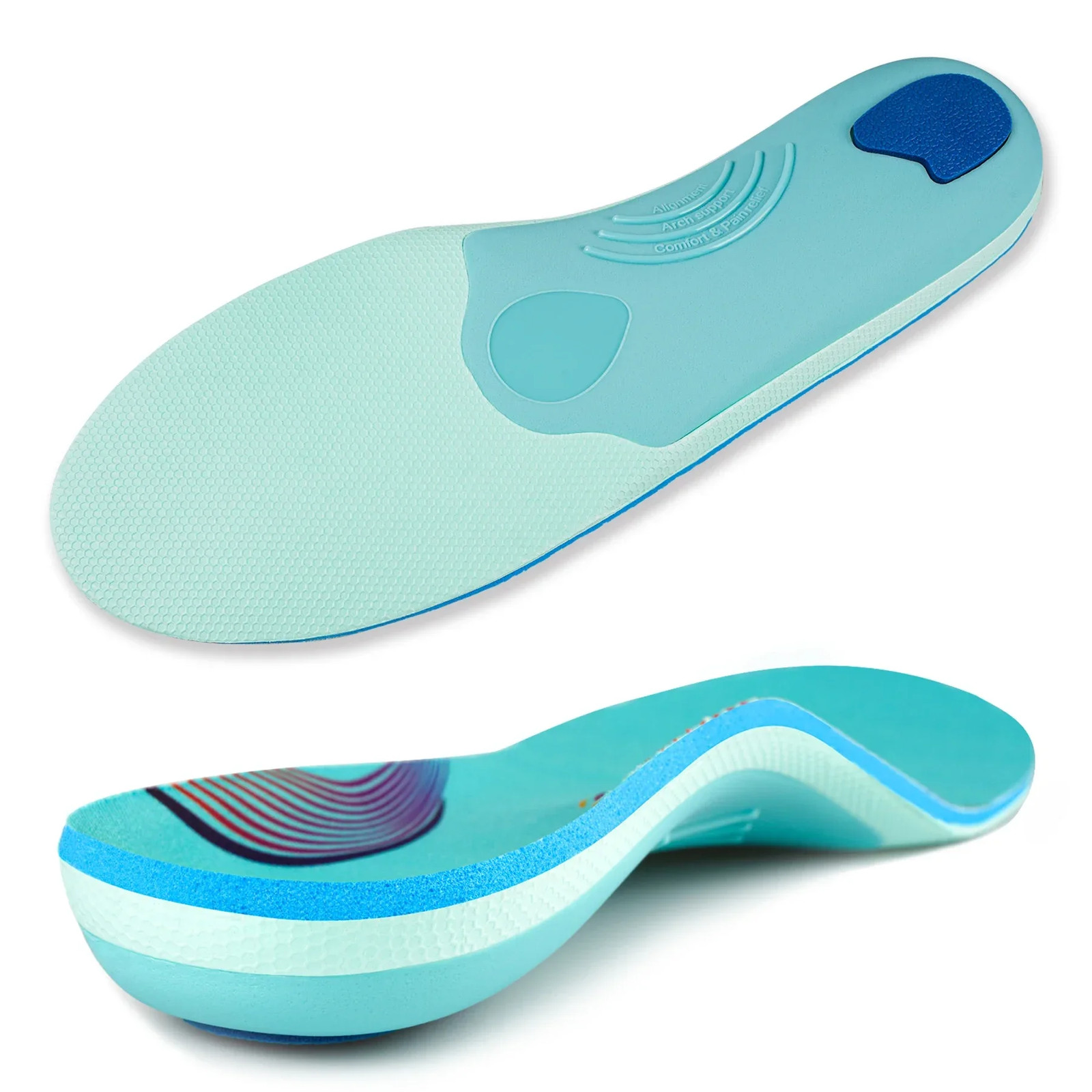 Flat Feet Template Arch Support Orthopedic Insoles,Men Women Plantar Fasciitis H