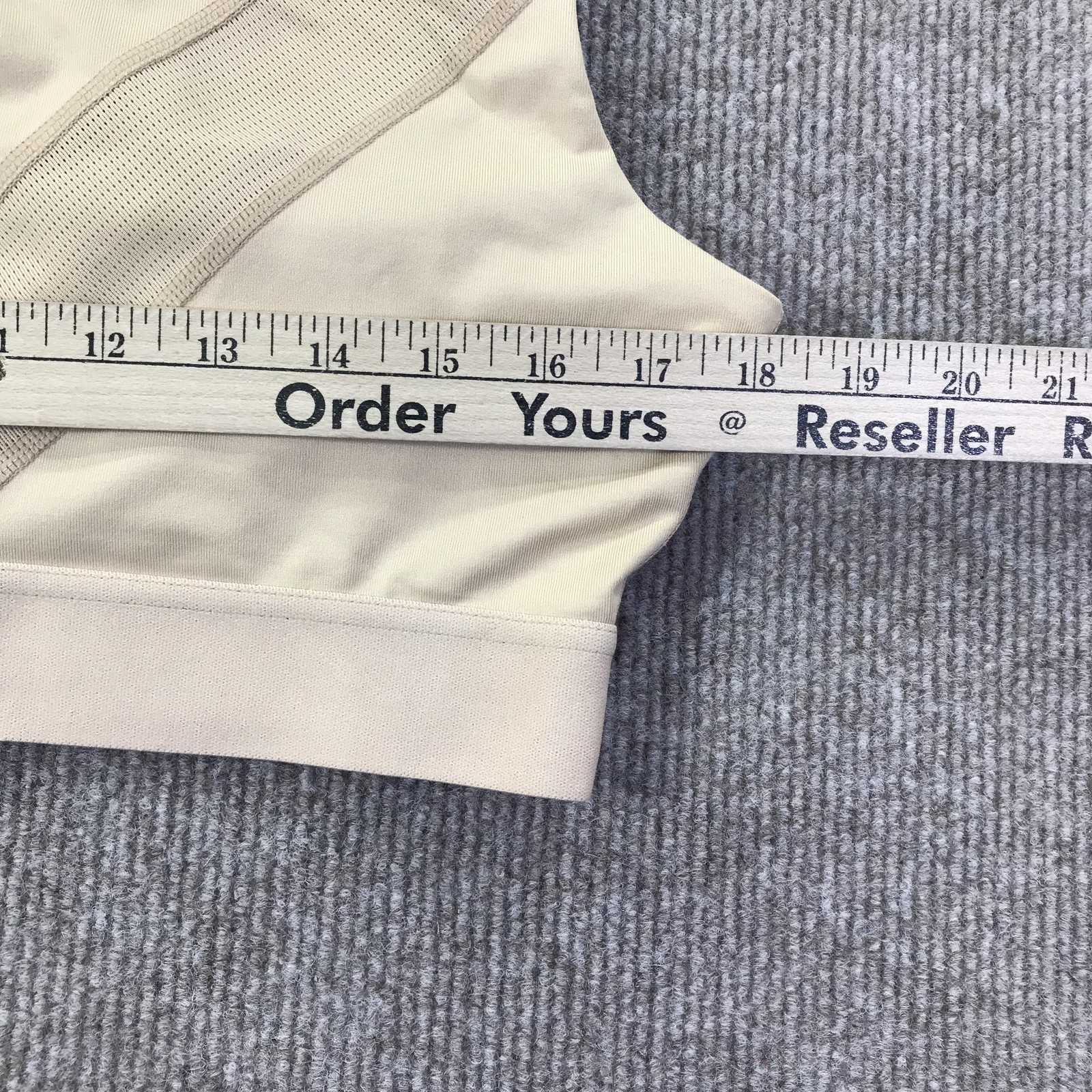 Tommie Copper Shoulder Support Bra 2XL Womens Copper Zinc Infused Beige Comfort