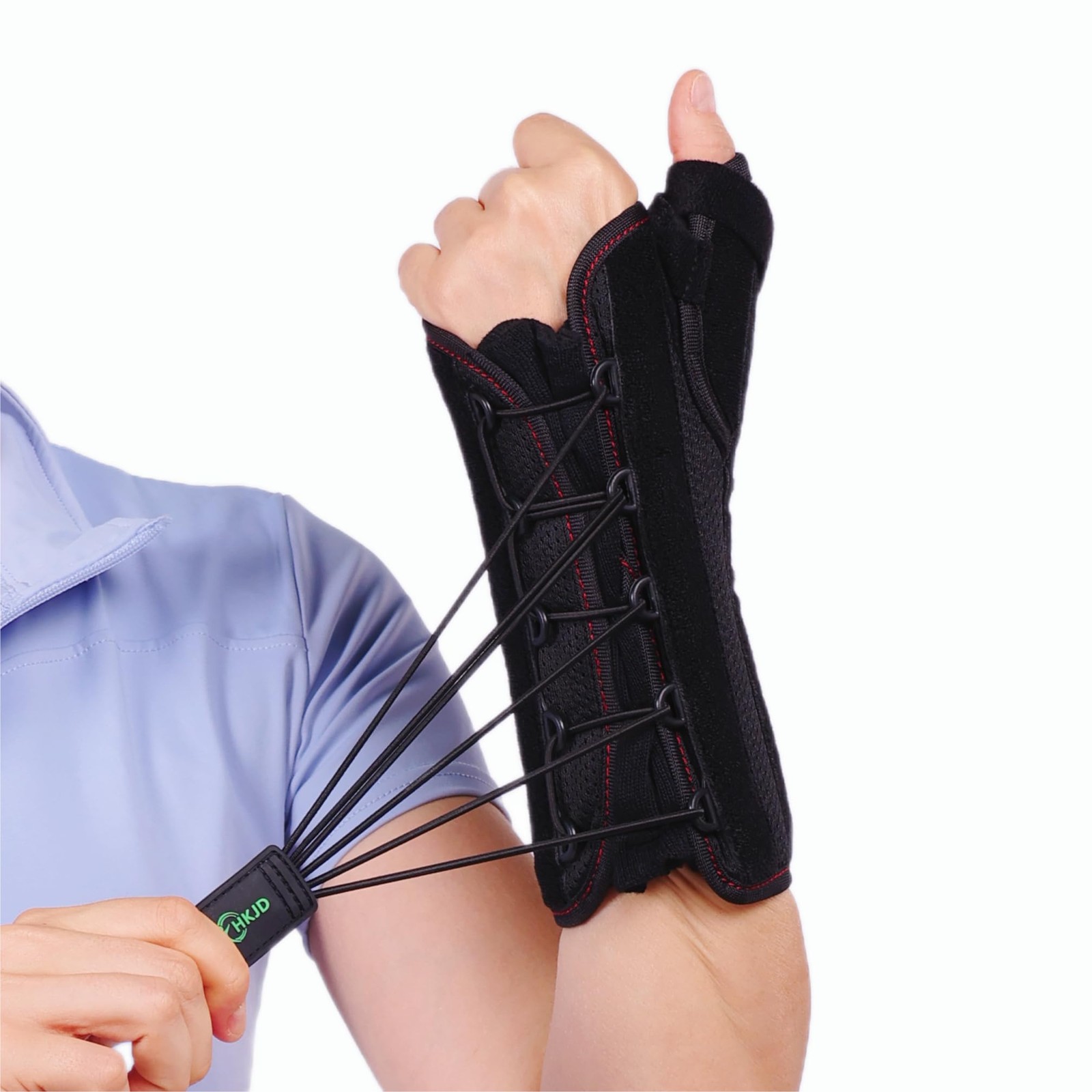 Wrist Brace Thumb Support Black One Size Right Hand Splint Stabilizer Guard