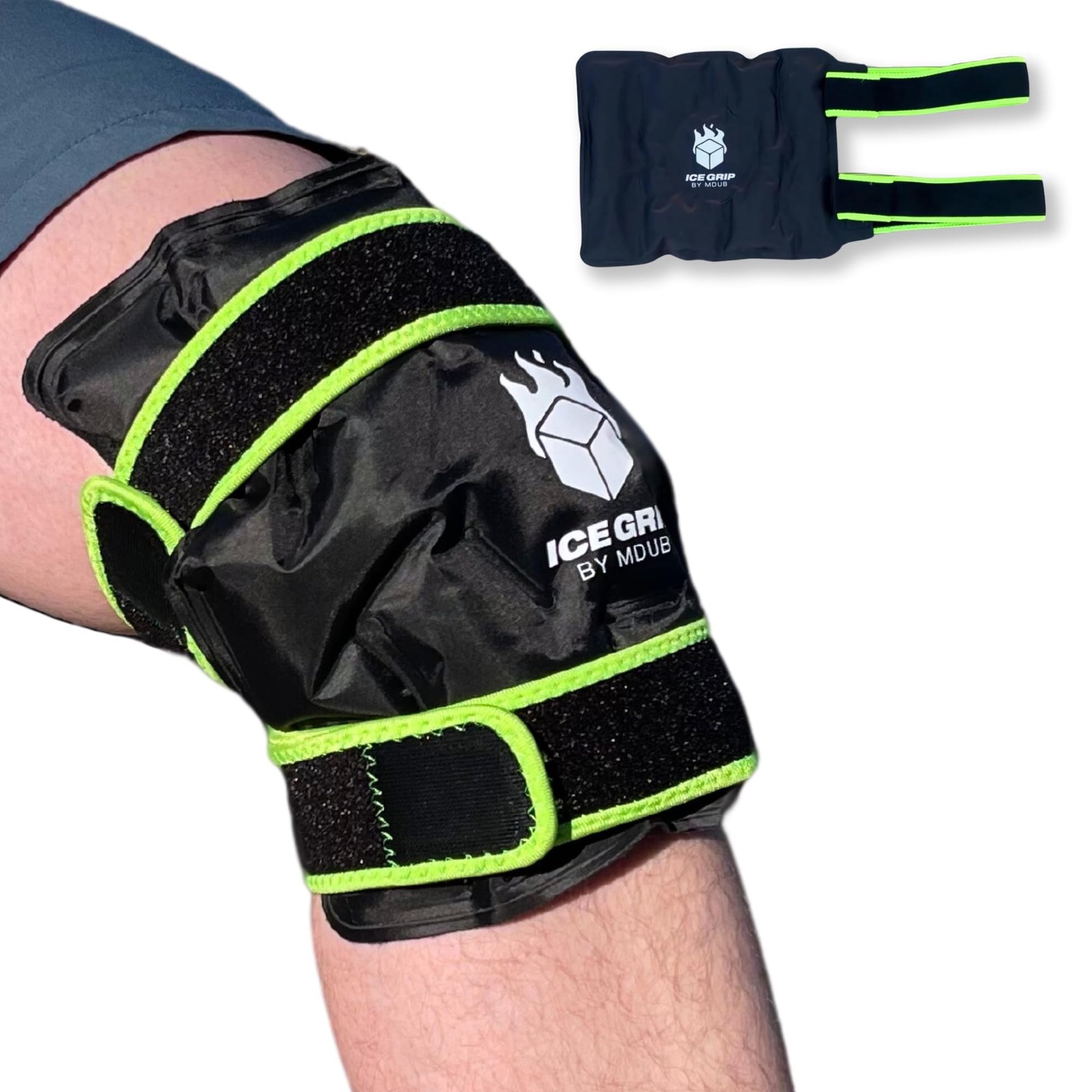 ICE GRIP Knee Hot & Cold Ice Wrap Post Surgery Compression Reusable Gel Pack