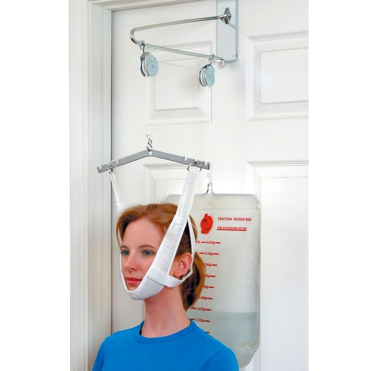 DMI Cervical Neck Traction Over the Door Device for Physical Therapy Helps