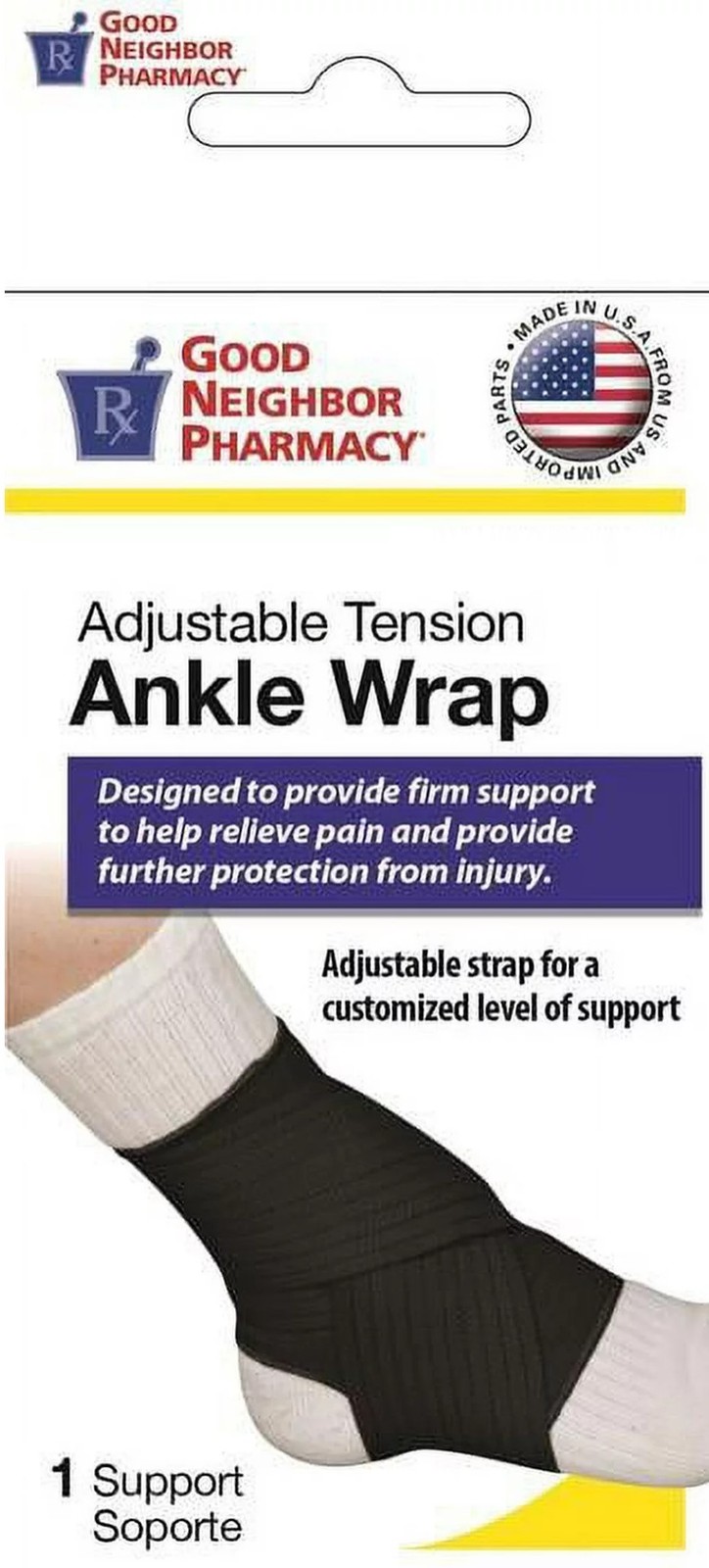 GNP Adjustable Tension Ankle Wrap Small