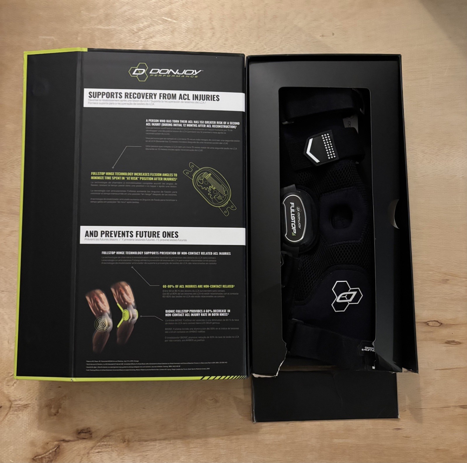 Donjoy Performance Bionic Full Stop Knee Brace Size Small
