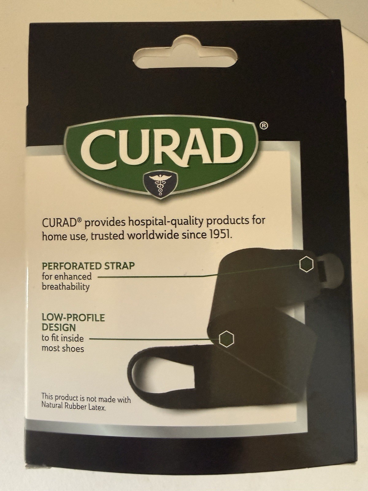 Curad Adjustable Wrap-Around Ankle Support with Open Heel Universal Size
