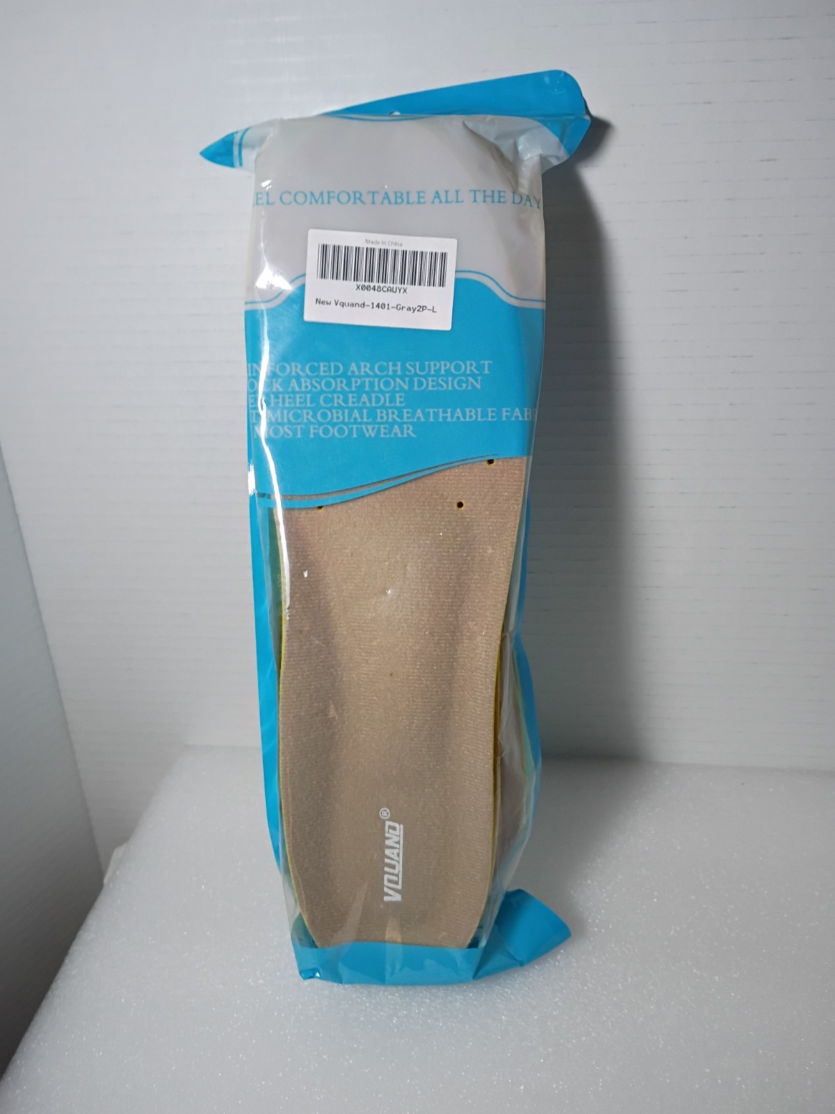 Shoe Insoles, Memory Foam 2 Pack Size Large Resizable Unisex Shock Absorption