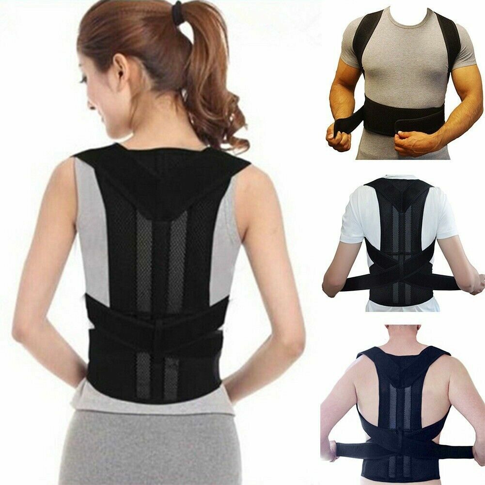 Corrector De Postura Fajas Para Dolor De Espalda Cuello Medium Mujer Hombre