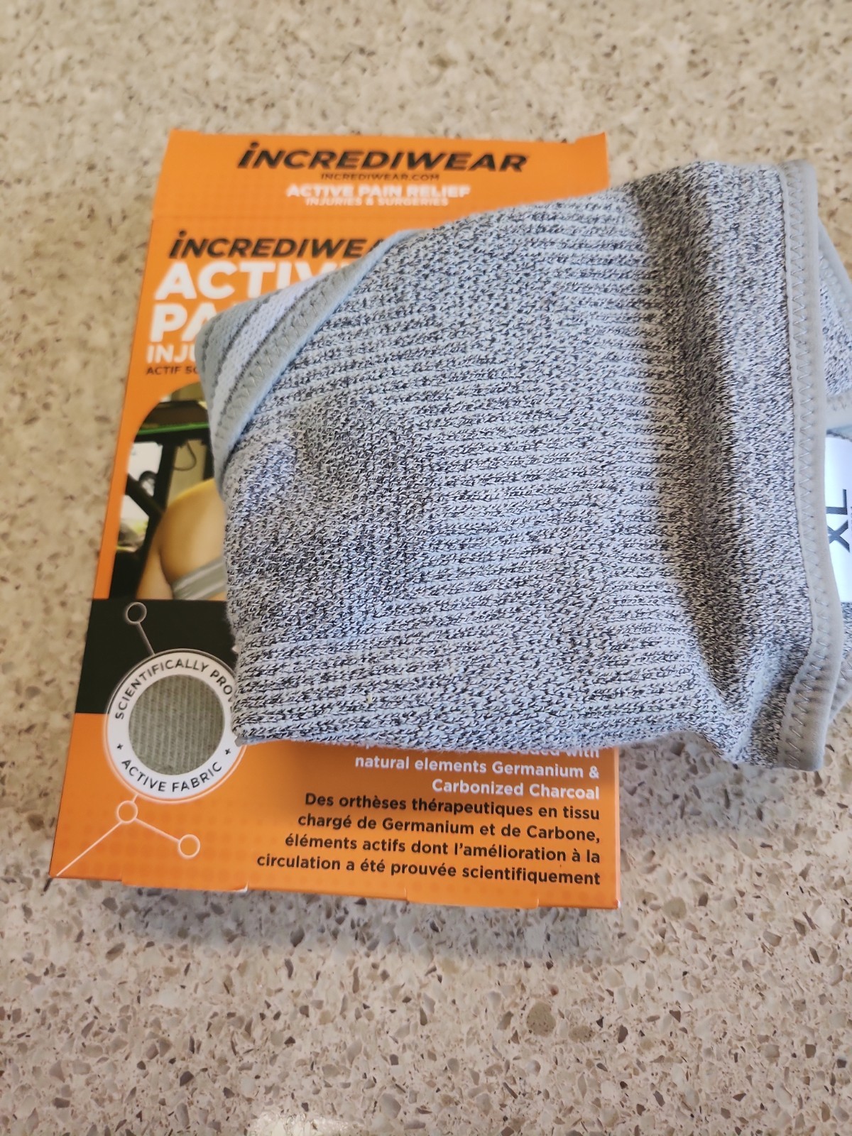 Incrediwear incredibrace shoulder brace support gray size Xl