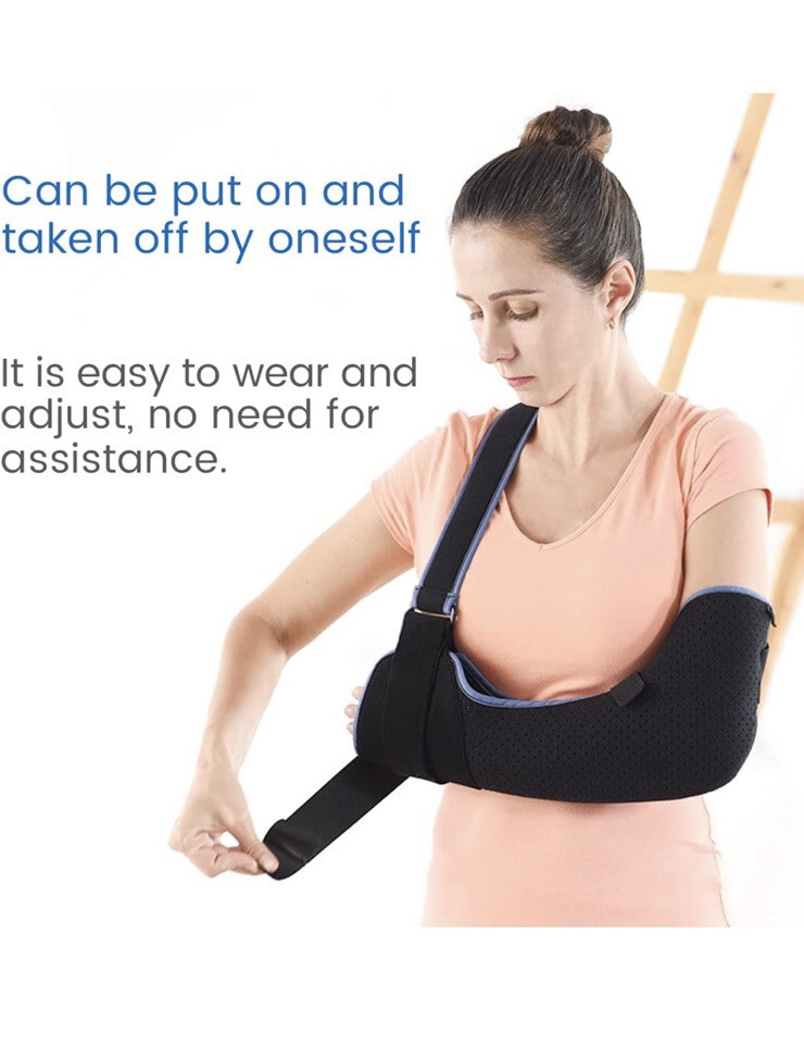 VELPEAU Arm Sling Shoulder Immobilizer and Rotator Cuff Brace -Small comfort ver