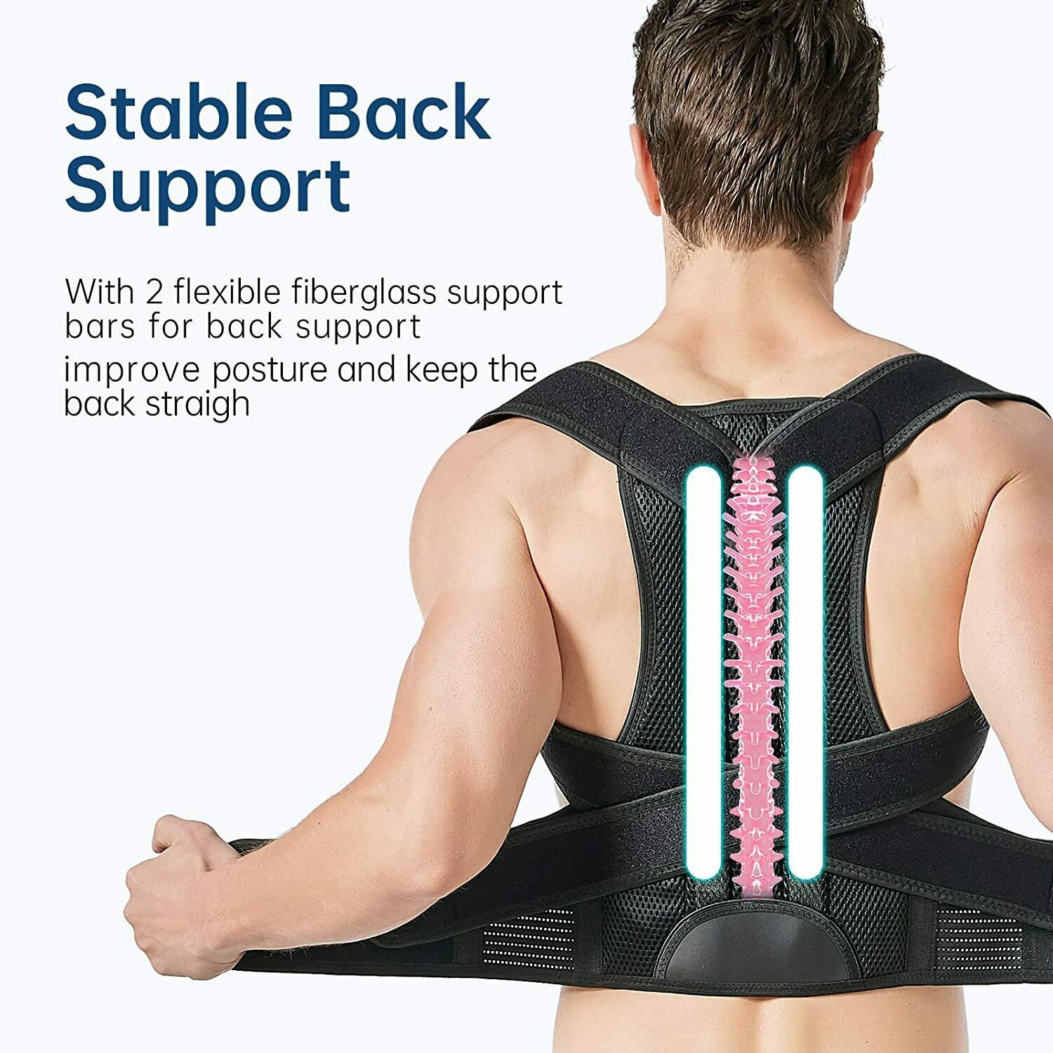 PREMIUM Orthopedic Posture Corrector for Men Women Back Support Brace Neck Pain