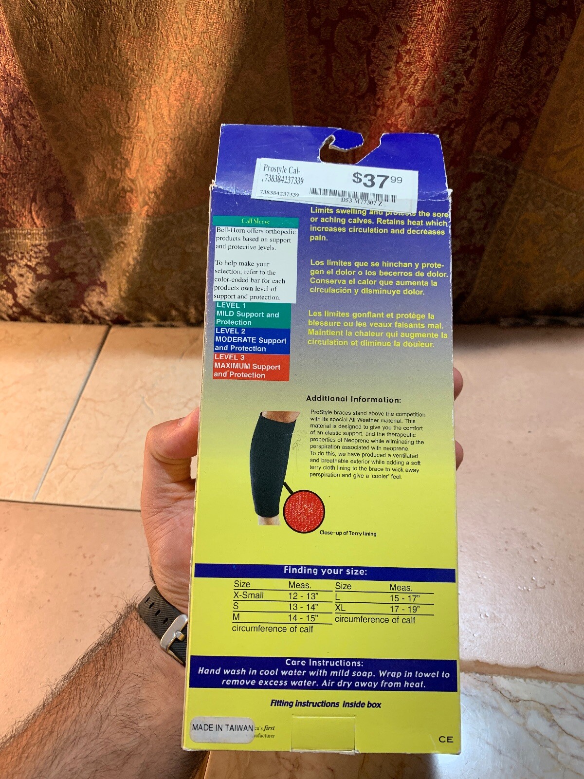 Bell Horn Prostyle Calf Sleeve (XL), New Condition