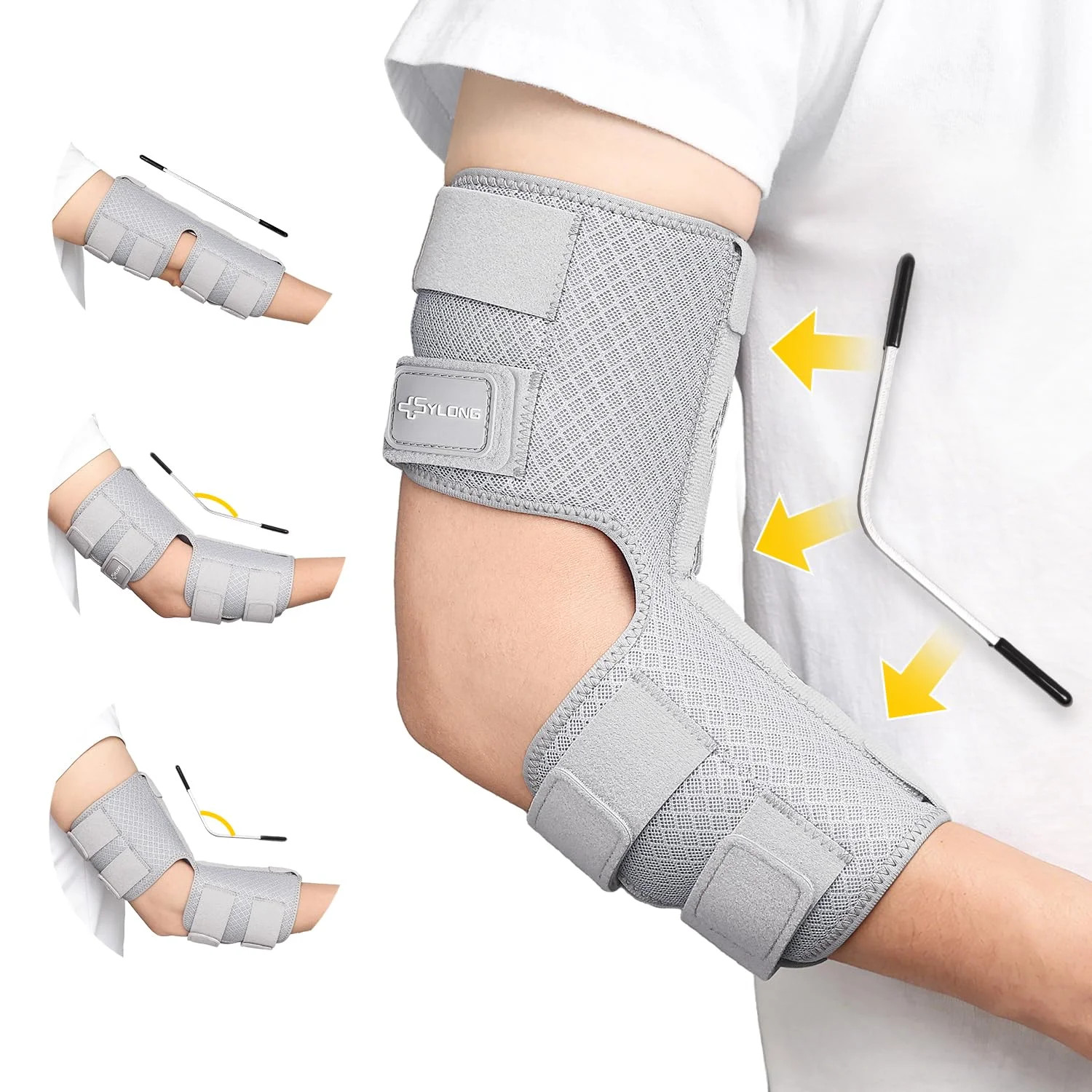 Cubital Tunnel Syndrome Elbow Brace Splint for Ulnar Nerve Entrapment, suitable