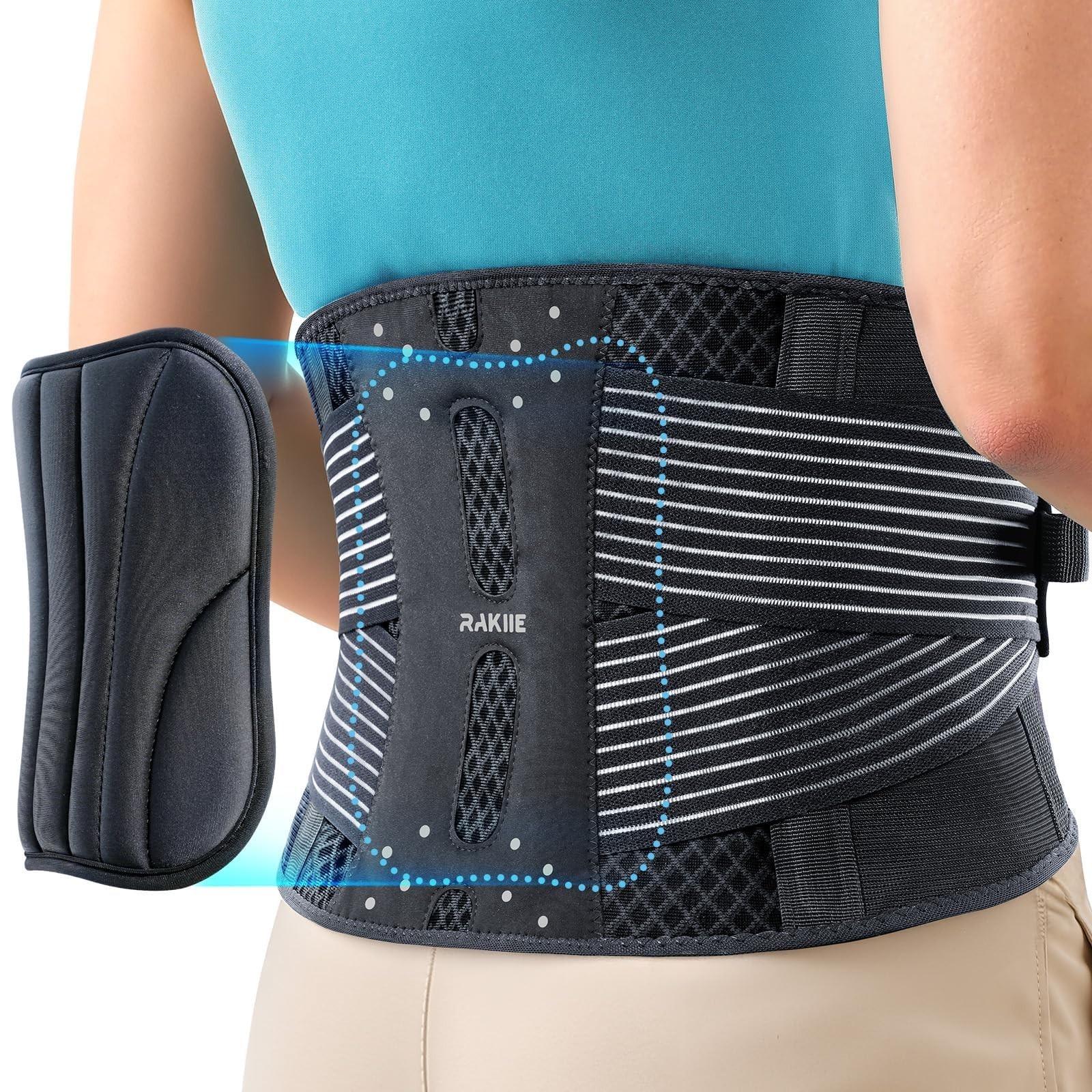 Back Brace for Lower Back Pain Relief, Lightweight Back Support Brace for Men…