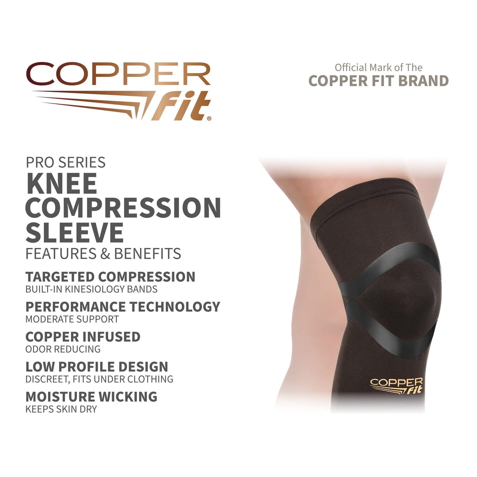 Copper Fit Pro Series Knee Compression Sleeve