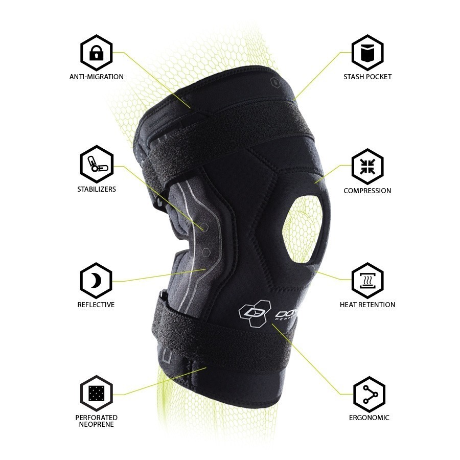 DonJoy Performance Bionic Knee Brace Black Extra Large 2-Pack