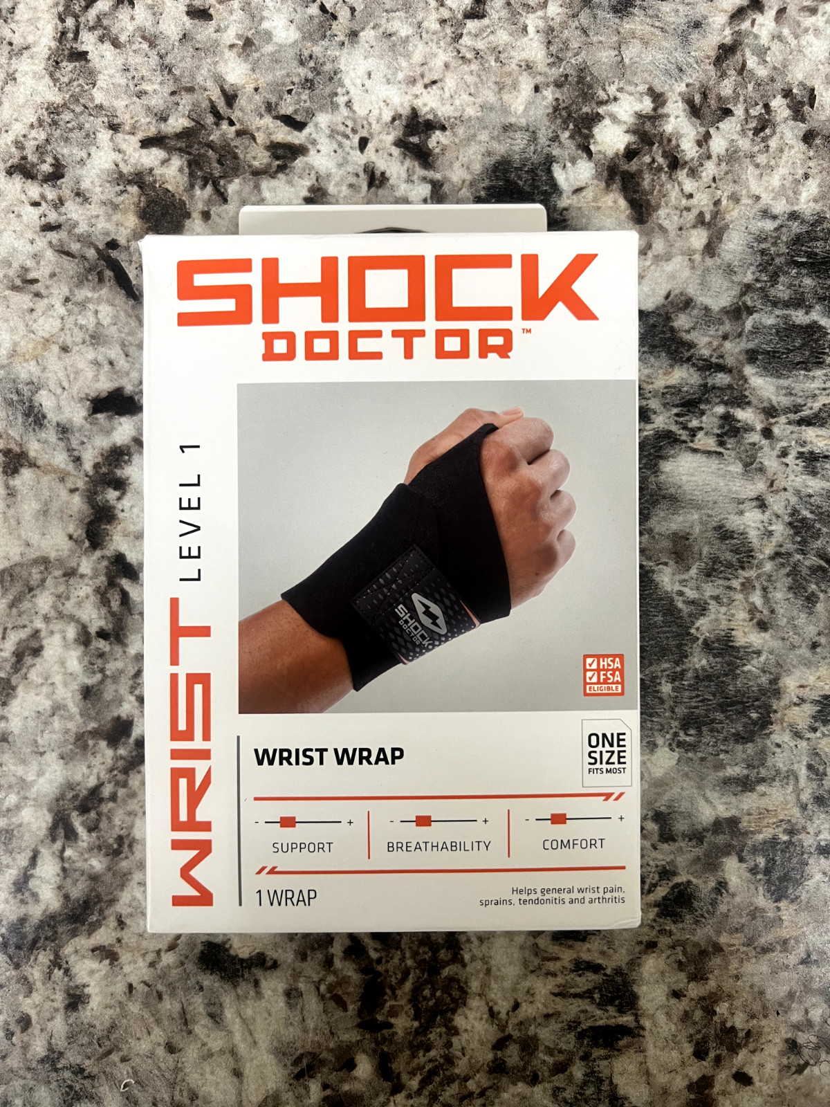 Shock Doctor Wrist Wrap Black Level 1